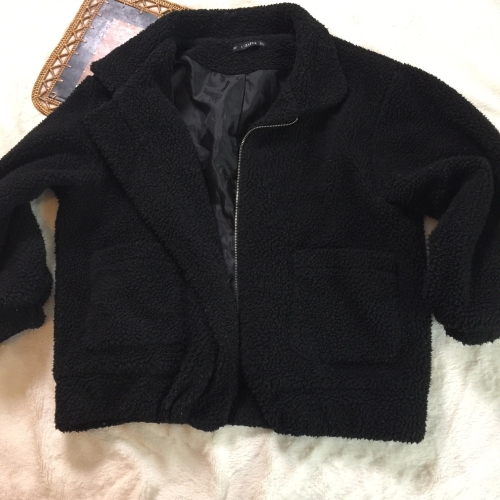 Zaful black teddy coat✨